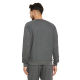 CHARCOAL OVERSIZED ROSE PATCHED SWEATSHIRT