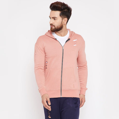 Dusty Rose Hoodie Sweatshirts - Fugazee