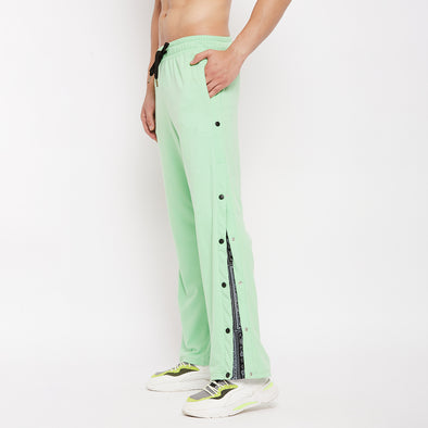 Mint Green Flared Snapbutton Joggers