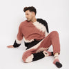 Peach Tie & Dye Oversized Combo Tracksuit With Matching Socks