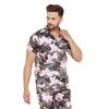 Urban Camo Print Cuban Shirt