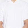 White Taped Oversized Short Sleeve Sweatshirt