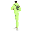 Neon Green Skeleton Print Oversized Combo Tracksuit
