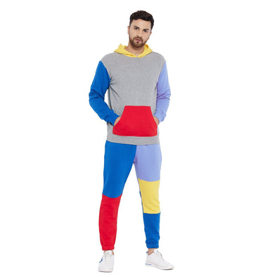 Multi Colour Blocked Oversized Tracksuit