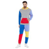 Multi Colour Blocked Oversized Tracksuit