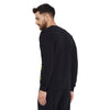 Black Oversized Contrast Neon Pocket Sweatshirt