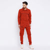 Rust Cargo Wind Cheater Tracksuit