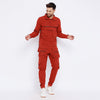 Rust Cargo Wind Cheater Tracksuit