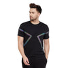 Black Rainbow Reflective Taped Tshirt