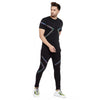 Black Rainbow Reflective Taped Tshirt and Joggers Combo Suit
