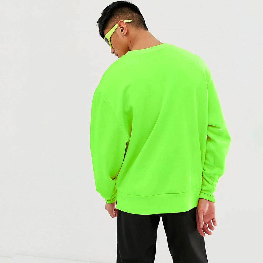 Neon Oversized Graphic Sweatshirt Sweatshirts Fugazee 