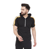 Black Neon Orange Reflective Hooded Tshirt T-Shirts - Fugazee