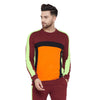 Wine Orange Cut And Sew Sweatshirt