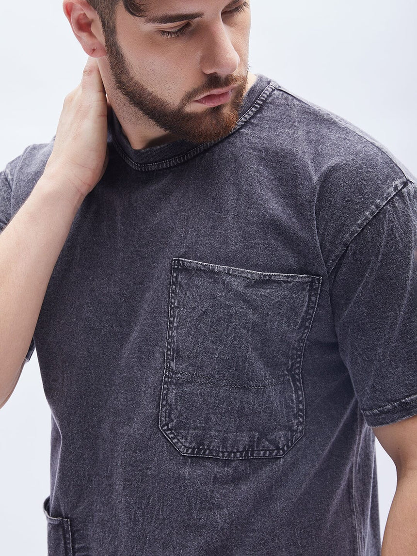 Acid Washed Carpenter Oversized Tshirt