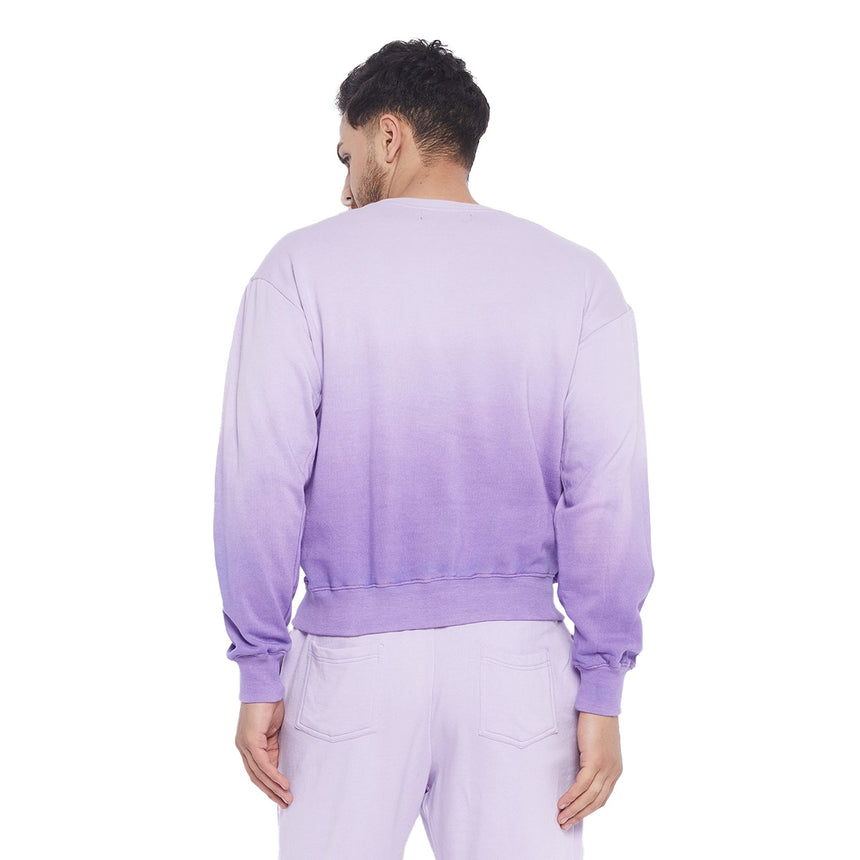 Lilac Haze Ombre Oversized Sweatshirt Sweatshirts Fugazee 