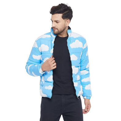 Cloud Print Quilted Jacket