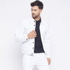 Super White Slim Fit Denim Jacket