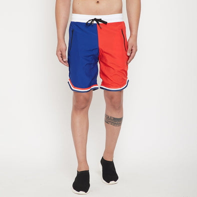 Red & Blue Active Basketball Shorts