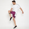 Lilac Paisely Layered Shorts