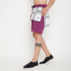 Lilac Paisely Layered Shorts