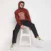 Brown Paisley Oversized Hooded Sweatshirt