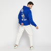 Royal Blue Cat Graphic Oversized Sweatshirt