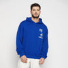 Royal Blue Cat Graphic Oversized Sweatshirt