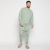 Pista Oversized Sweatshirt And Drop Crotch Jogger Combo Set