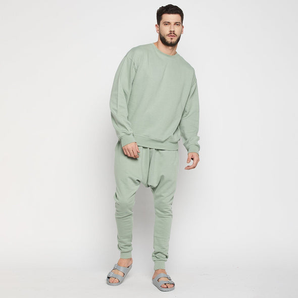 Pista Oversized Sweatshirt And Drop Crotch Jogger Combo Set