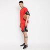 Red Mesh Basketball Tshirt And Shorts Clothing Set