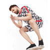 Cocacola Checkered Printed Tshirt and Shorts Combo Suit