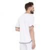 White Mesh Tattooed Taped Tshirt