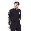 Black Oversized Camo Taped Sweatshirt