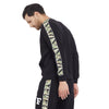 Black Oversized Camo Taped Sweatshirt