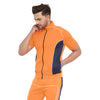 Neon Orange Scuba Piping Jacket