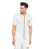 White Mesh Baseball Shirt