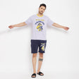 Plum Grow Graphic Oversized Tee & Navy Shorts Clothing Set Clothing Set Fugazee 