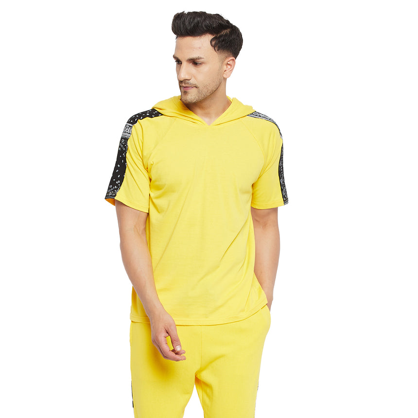 Lemon Oversized Paisely Hooded Tshirt T-shirts Fugazee 