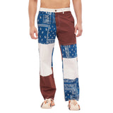 Brown Paisley Cut Sew Trousers