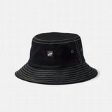 Black Contrast Stitch Bucket Hat
