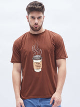 Brown Coffee Club Oversized T-Shirt