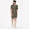 Camo Mesh BasketBall Tshirt and Shorts Combo Suit with Matching Mask