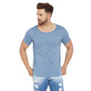 Cobalt Bulletholes Scoop Neck Tee