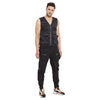 Black Tactical Zipped Gillet & Cargo Zipped Trackpants Clothing Set
