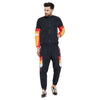 Black Cut and Sew Taped Wind Cheater Tracksuit