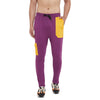 Lilac Yellow Patched Trackpants