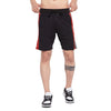 Black Mesh Snapbutton Shorts