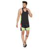 Neon Active Cut and Sew Vest and Shorts Clothing Set