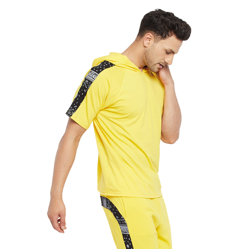 Lemon Oversized Paisely Hooded Tshirt T-shirts Fugazee 