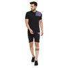 Black Rainbow Reflective Patched Tshirt